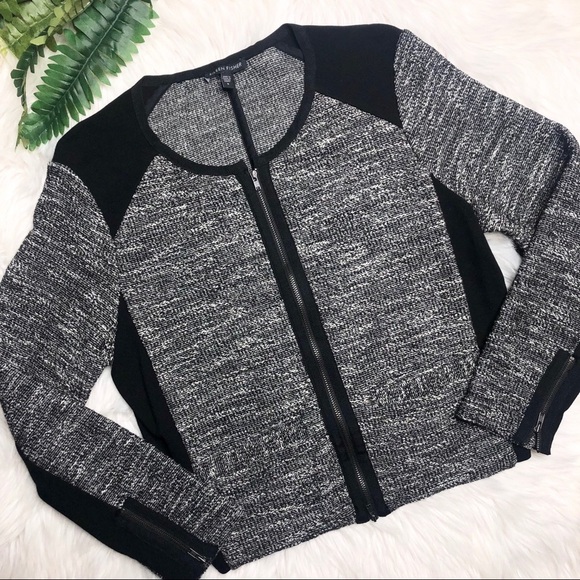 Eileen Fisher Tweed Zippered Jacket Small - Picture 3 of 5